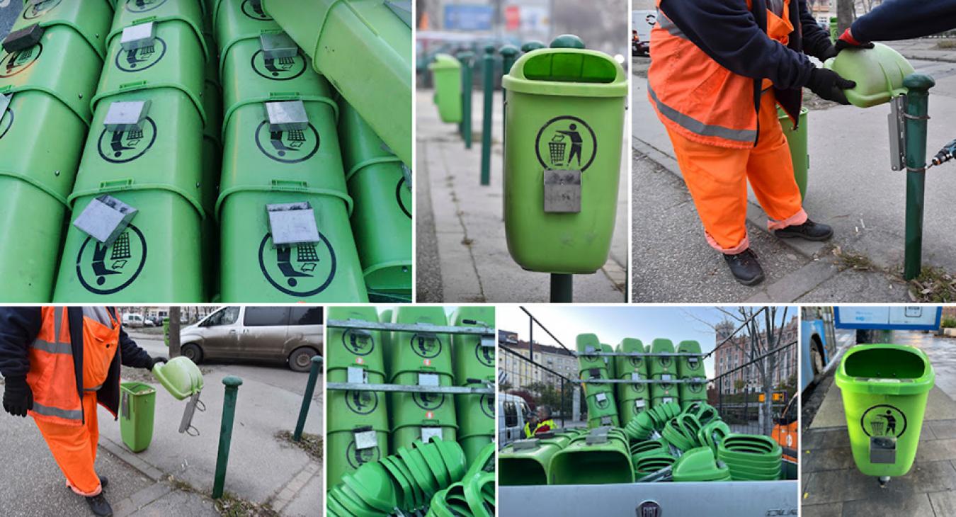 Újabb 150 db utcai hulladékgyűjtő az ünnepekre Budapesten