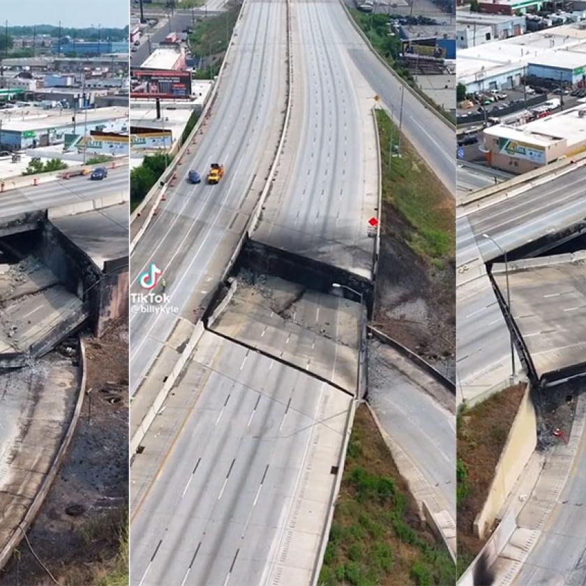 Forgalmas híd omlott össze az Egyesült Államokban
