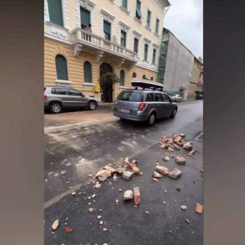 Videón a keddi esti romániai földrengés