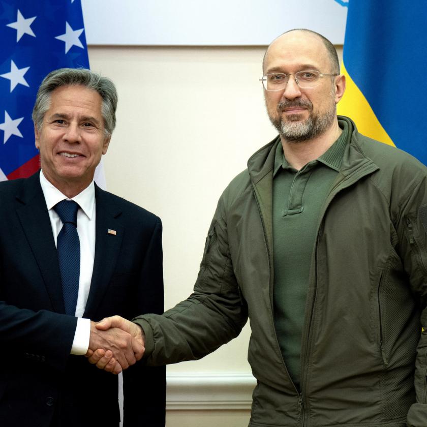 Kijevbe látogatott Anthony Blinken amerikai külügyminiszter 