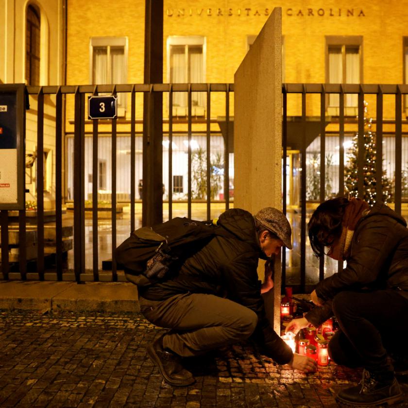 Szombatra nemzeti gyásznapot hirdettek Csehországban a prágai lövöldözés miatt