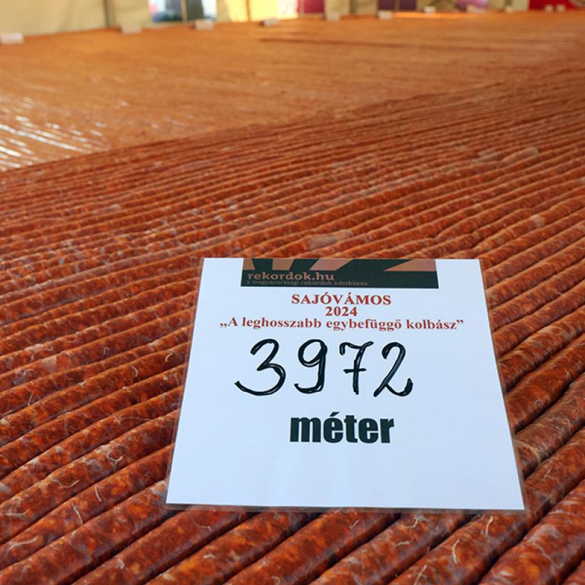 3972 méter: világrekordot döntöttek Sajóvámoson