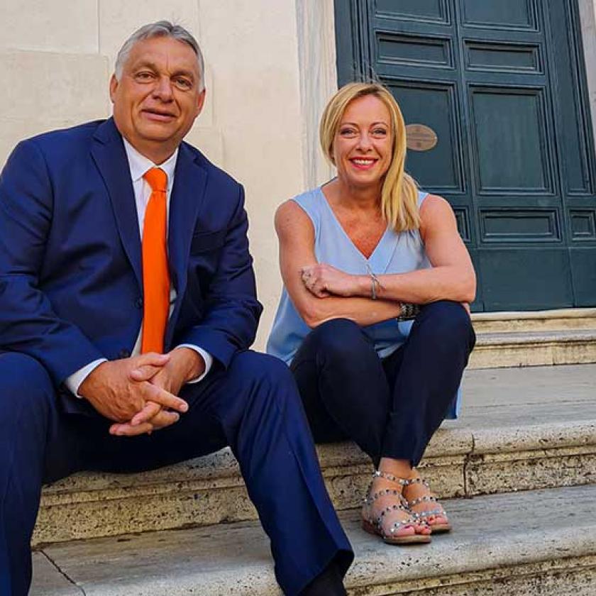Meloni kikosarazta Orbán Viktort