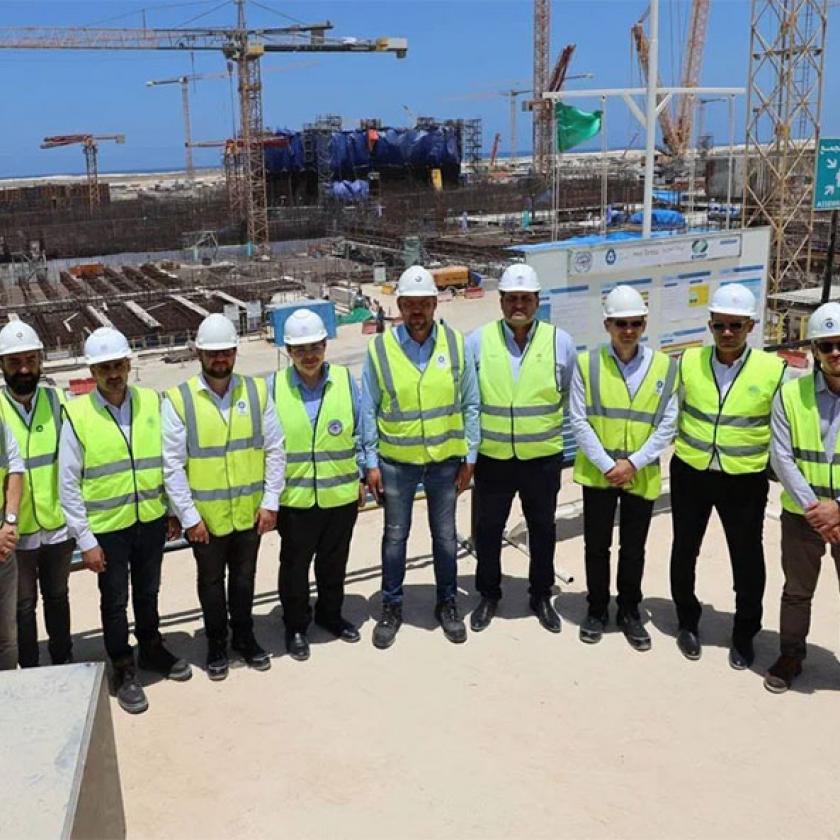 A Paks II. Atomerőmű Zrt. küldöttsége látogatást tett az egyiptomi El-Dabaa Atomerőmű építési területén