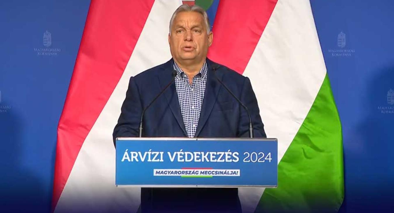 Orbán Viktor részletes vízállásjelentést adott