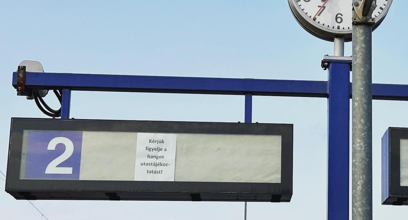 Fejlesztették a vasúti utastájékoztatási rendszert