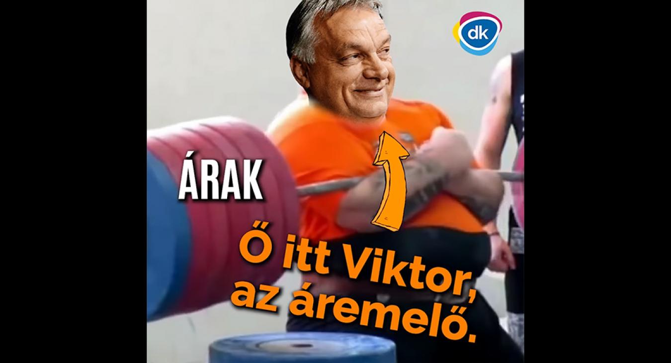 A testépítő Orbán Viktorról készített videót a DK 