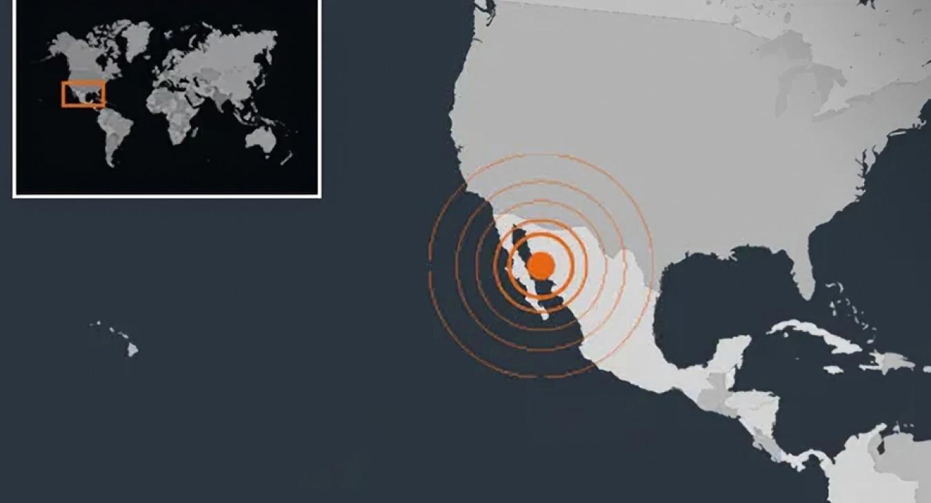 Erős földrengés volt a Kaliforniai-öbölben