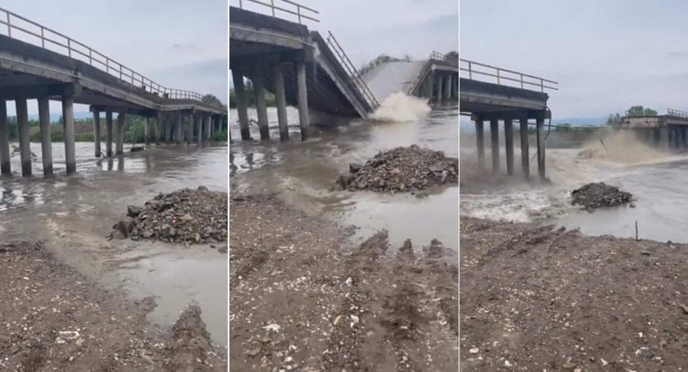 Folyóba roskadt egy híd Szerbiában - VIDEÓ