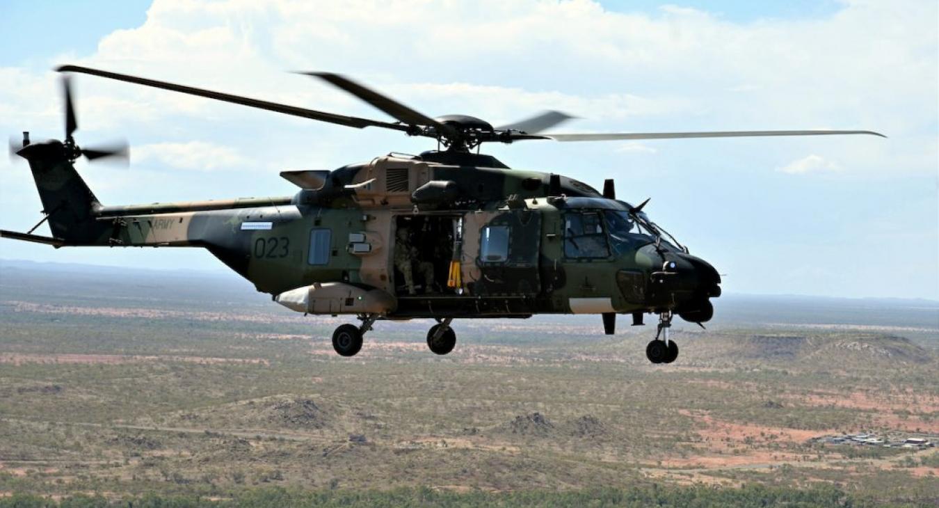 Lezuhant egy katonai helikopter Ausztráliában, négy ember eltűnt