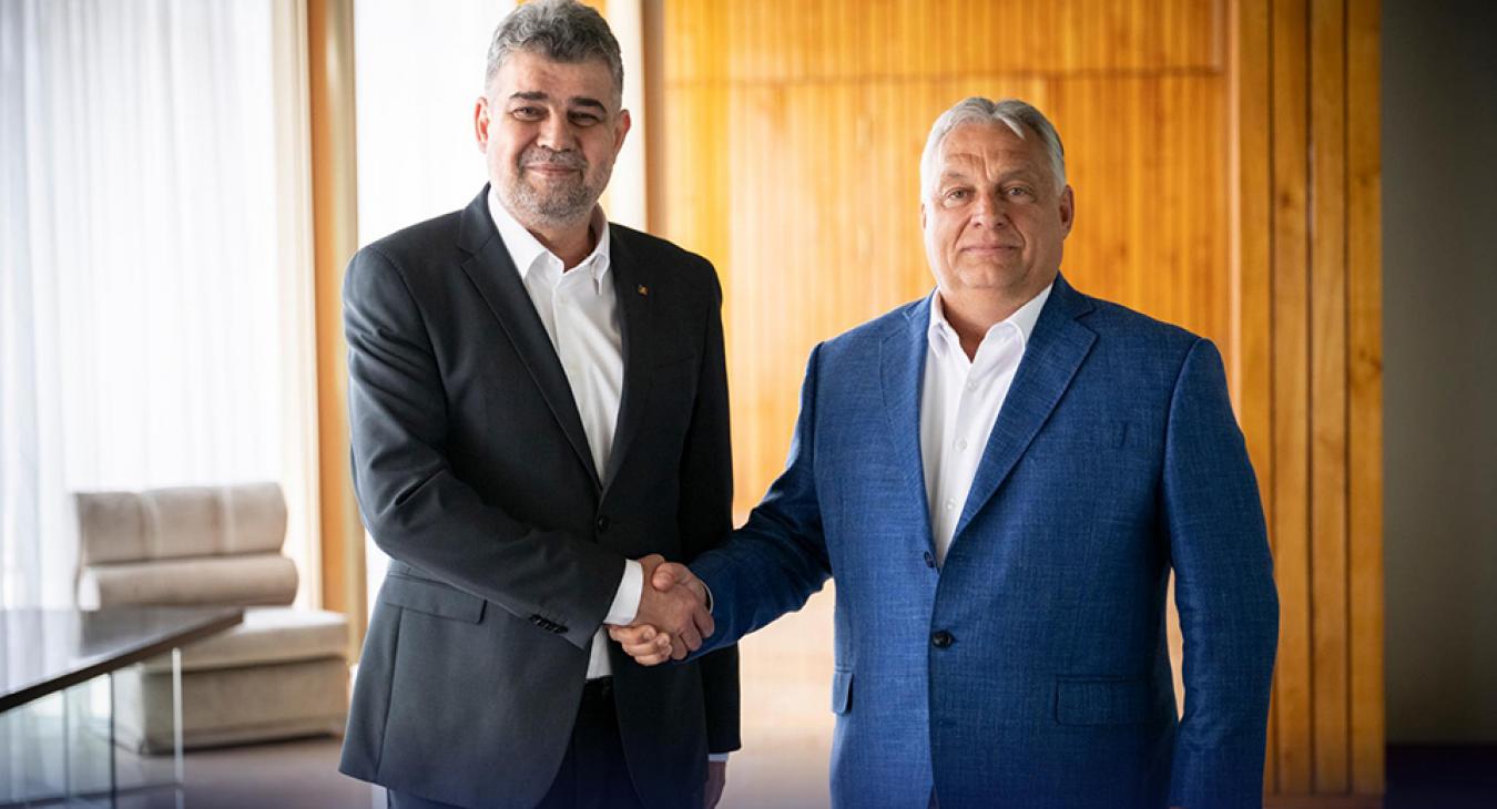 A Budapest-Bukarest gyorsvasútról tárgyalhatott Orbán Bukarestben a román miniszterelnökkel