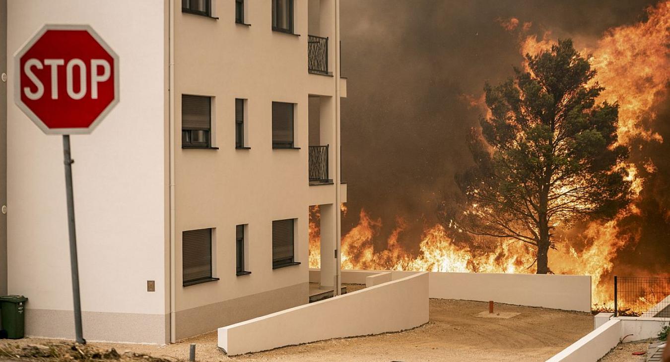 Tűz volt Horvátországban