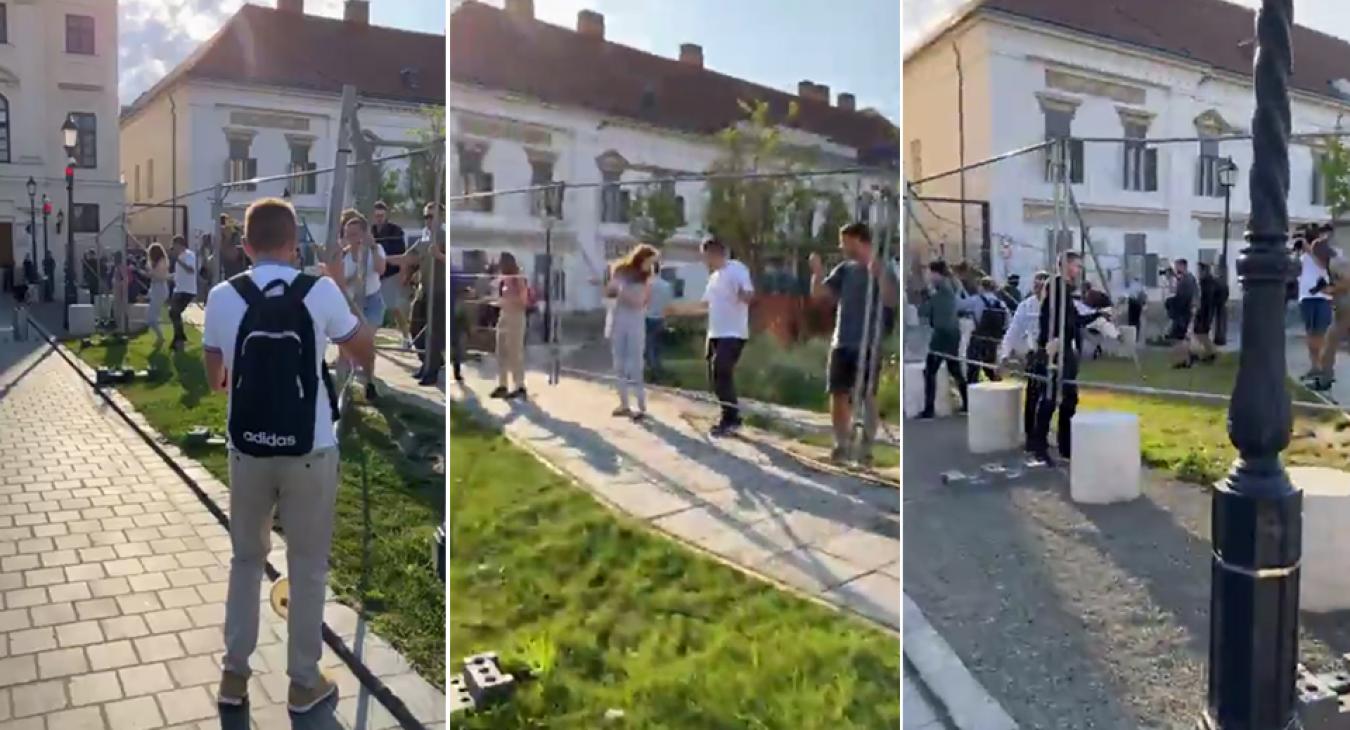 Nyolcadik alkalommal is kordont bontott a Karmelitánál a Momentum 