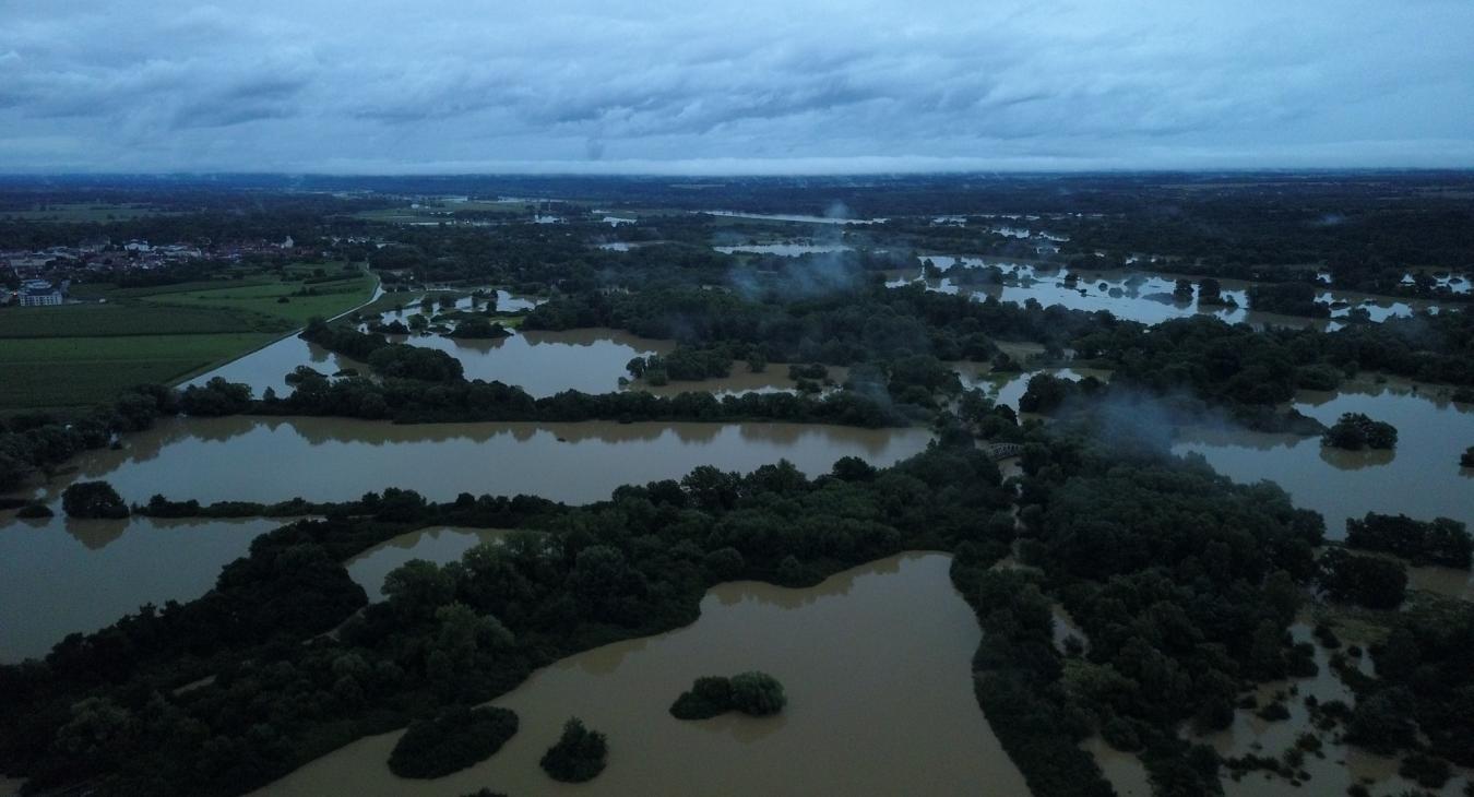 Rekord vízállást mértek a Dráván, 15 centivel haladta meg a korábbi értéket 