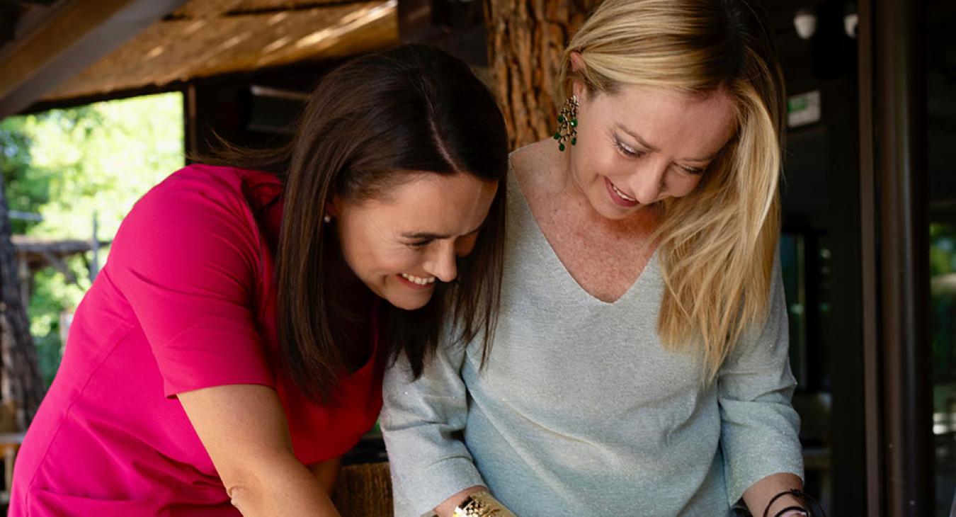 Novák Katalin találkozott az olasz miniszterelnökkel