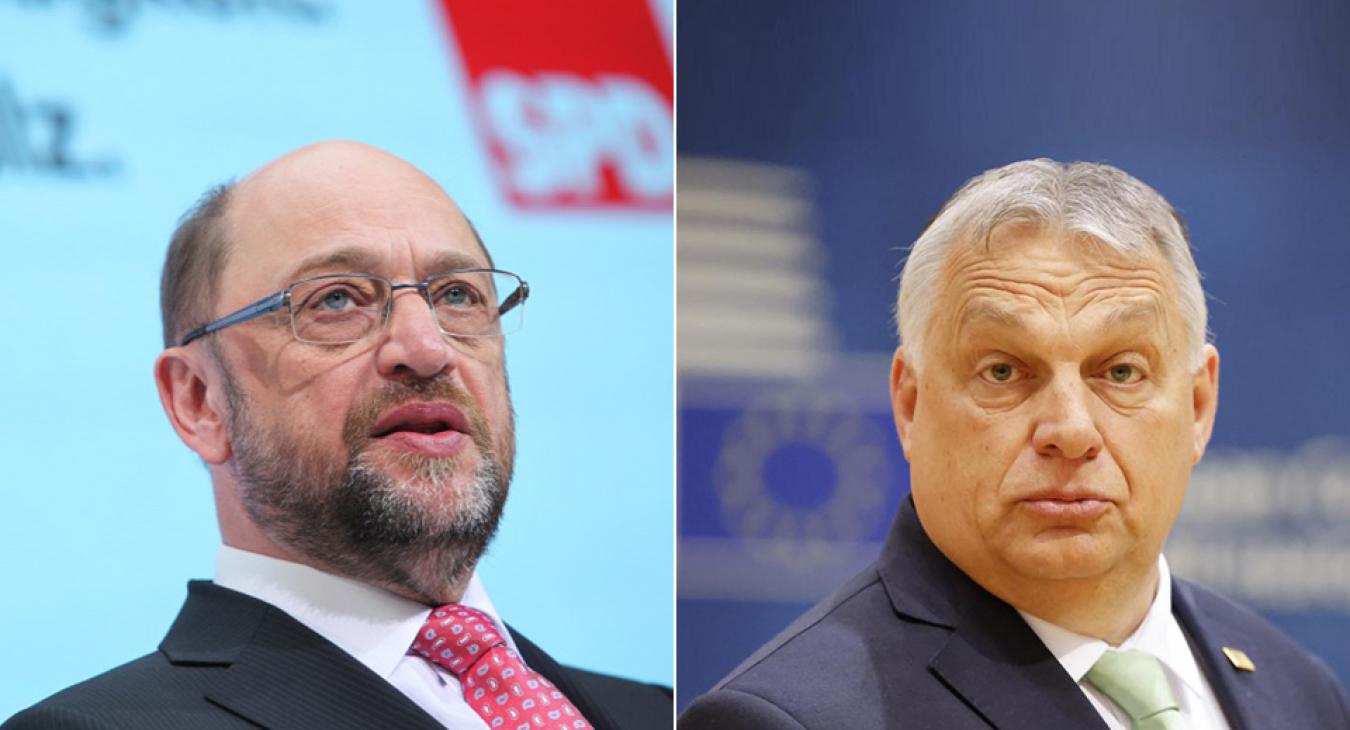 Orbán Viktor vállrándítással szólt vissza az őt kritizáló Martin Schulznak