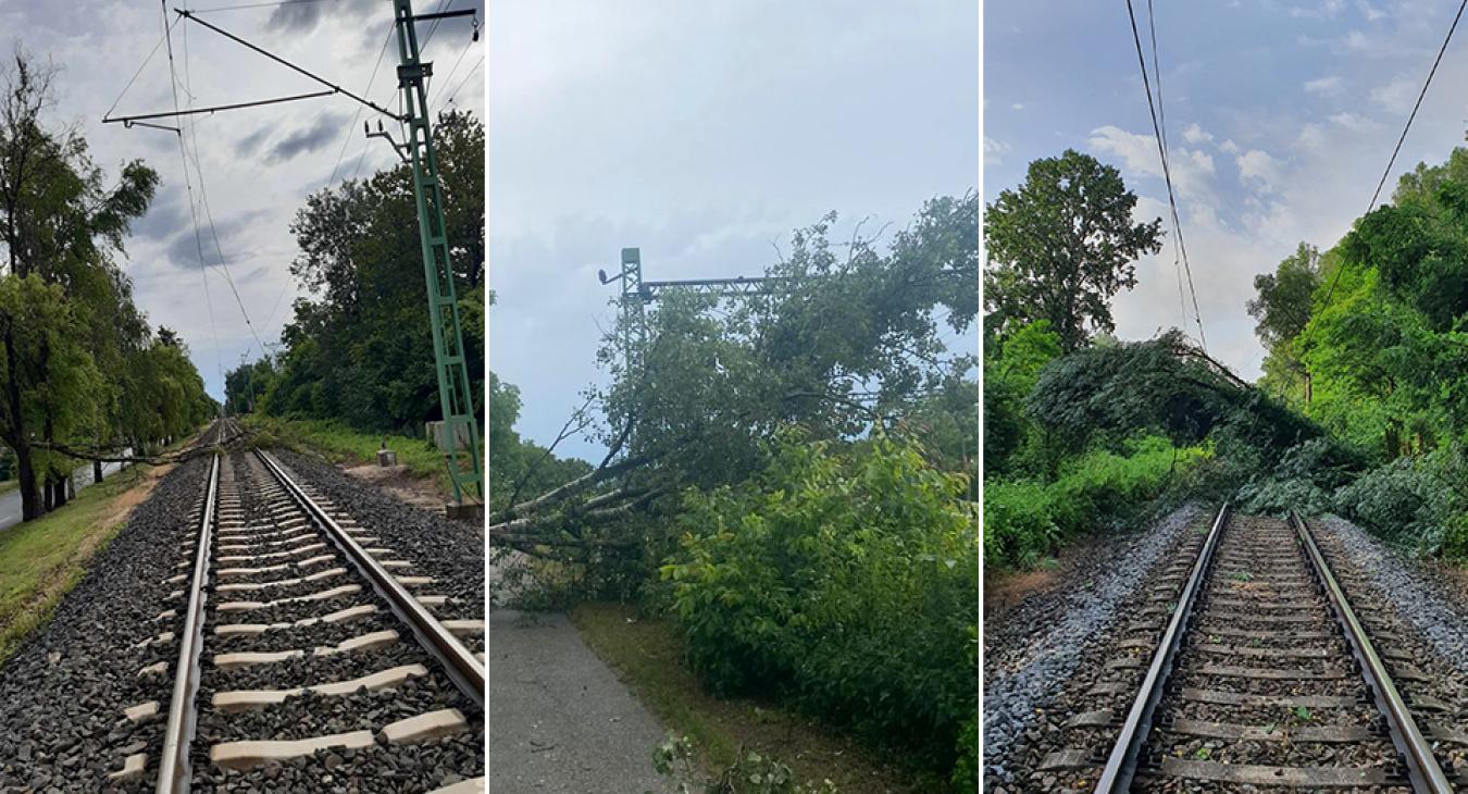 Ismét lecsapott a vihar, egyes vonalakon még a vonatok sem közlekednek