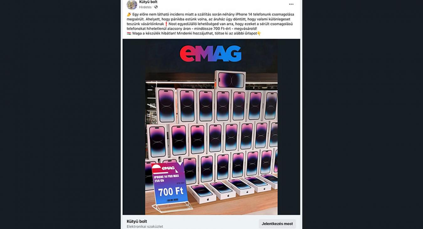 Ismét terjed a "700 forintos csalás" a Facebookon