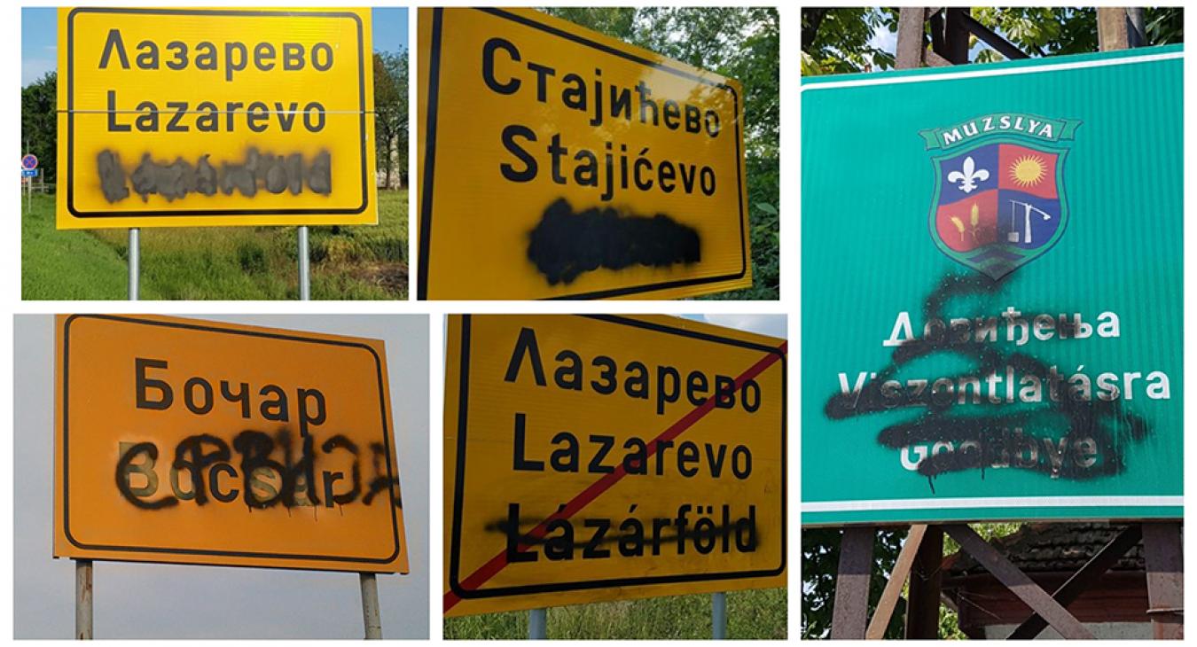 Sorra tűnnek el a Vajdaságban a latin betűs táblák