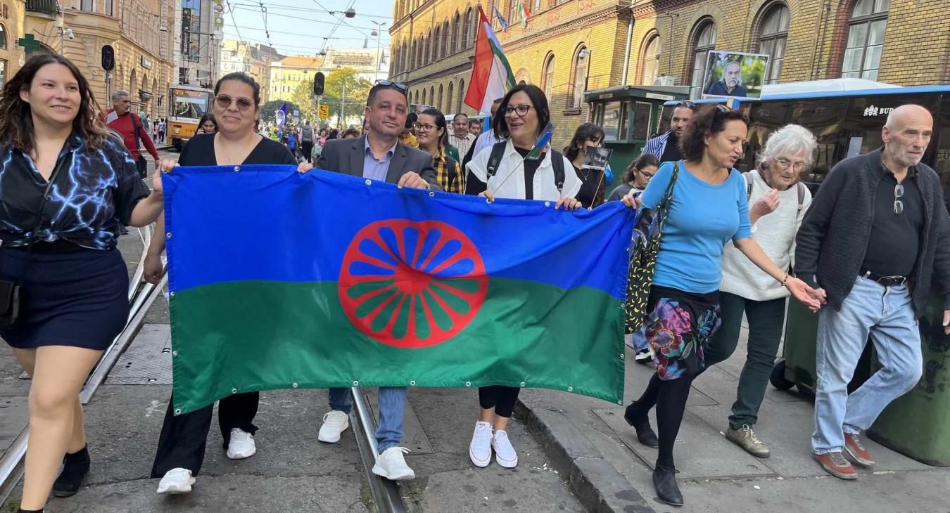 Megtartották a roma büszkeség menetét Budapesten