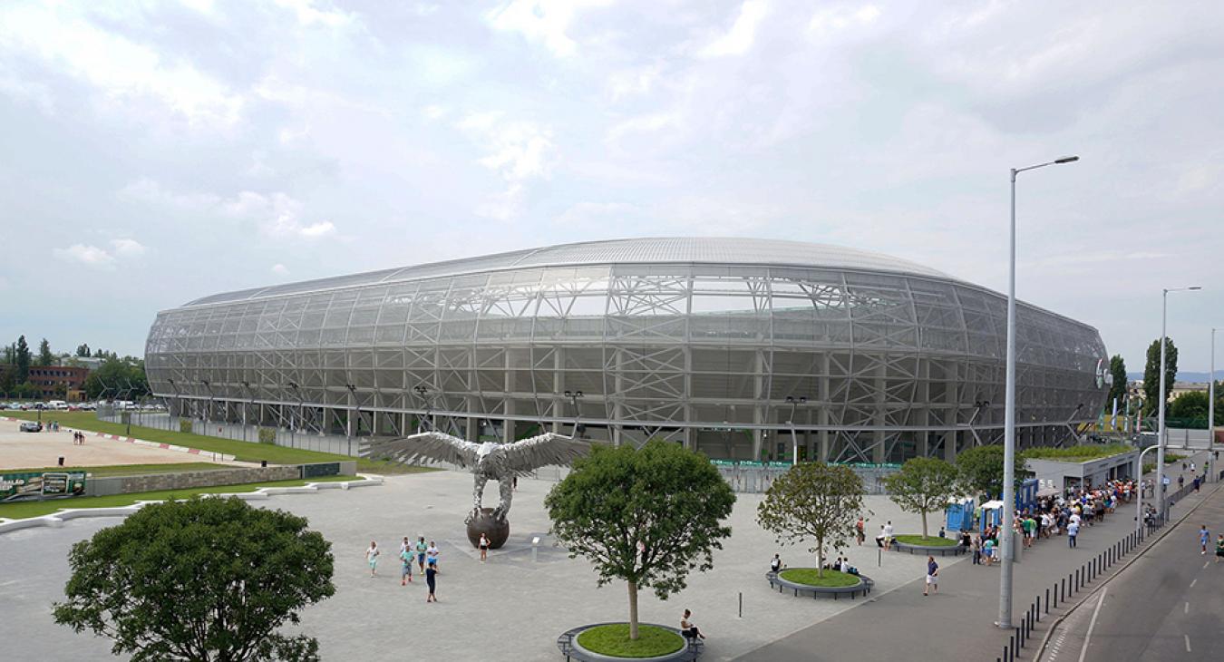 Uniós pénzből telepítettek napelemeket a Fradi-stadion tetejére 