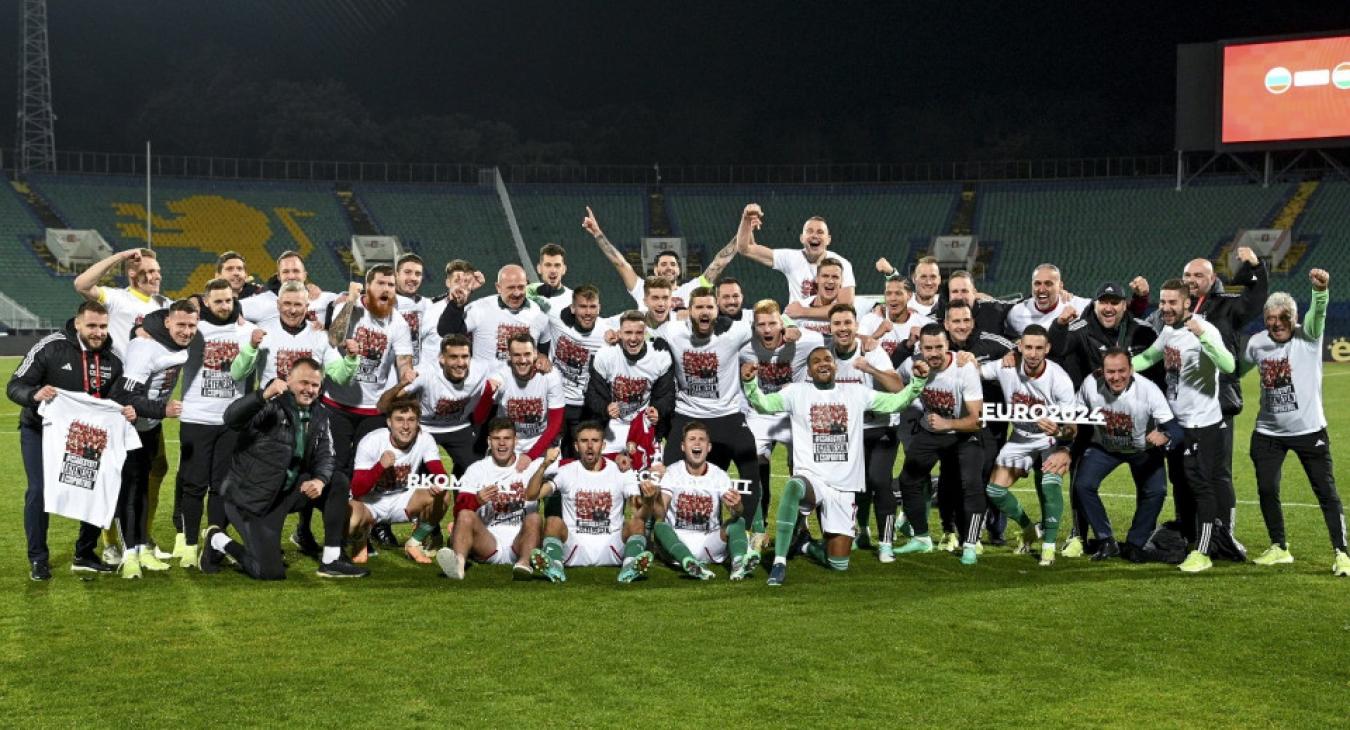 Döntetlen az elképesztő meccs vége, kint van az Eb-n a fociválogatott