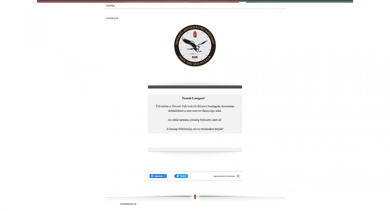 Másfél év alatt sem sikerült működő honlapot készíteni a magyar titkosszolgálati csúcsszervnek 