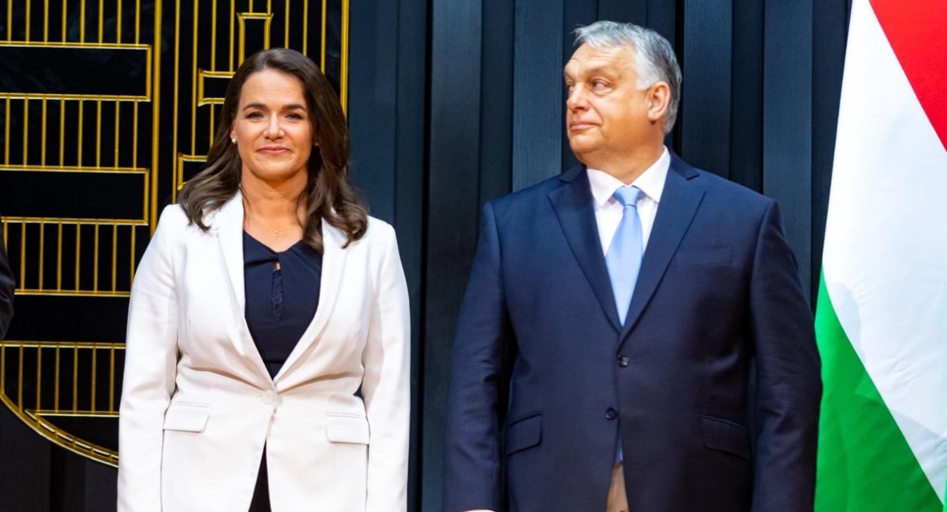 Novák Katalin díszvacsorán járt Orbánnál