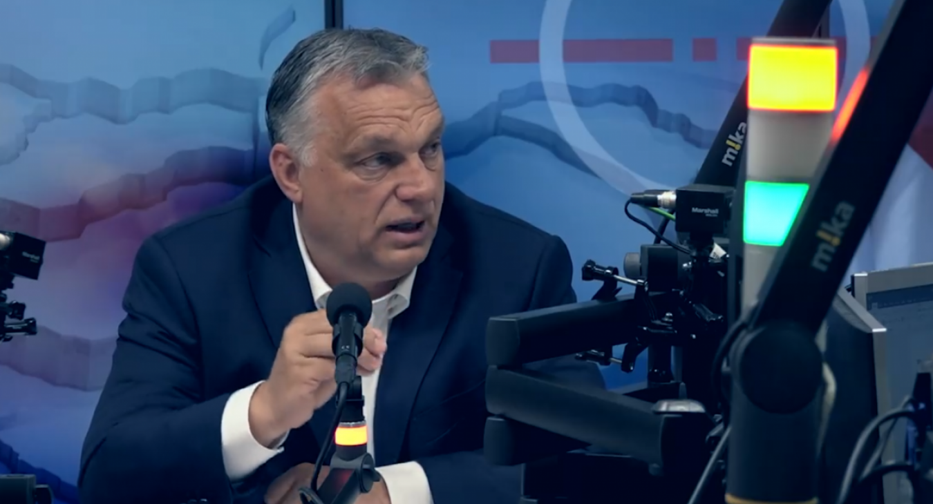 Orbán Viktor ma reggel a Kossuth rádióban a háborúval kampányolt a békéért