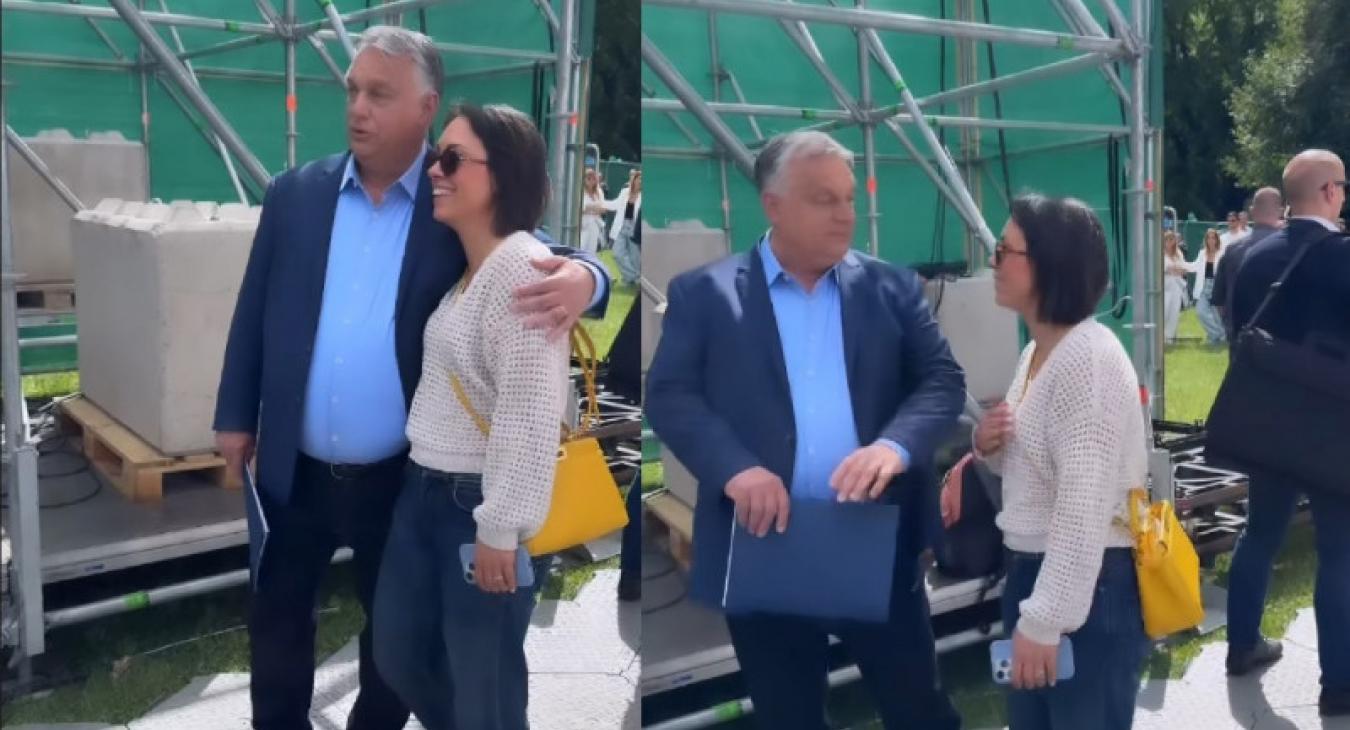Orbán Ráhel 15 milliós táskával ment ki az apjához a Békemenetre
