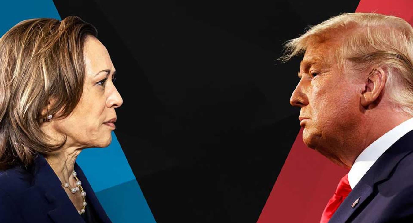 Donald Trump dühkitöréssel kampányol Kamala Harris ellen