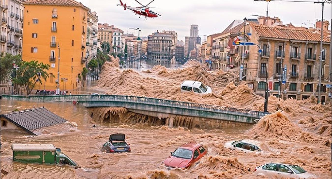 Valencia után Barcelonát is elmosta az árvíz