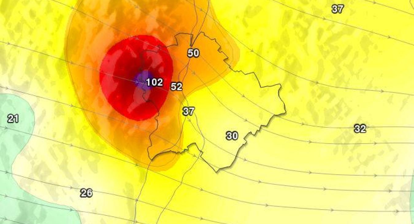 102 km/h: Ekkora szél még sosem volt a fővárosban