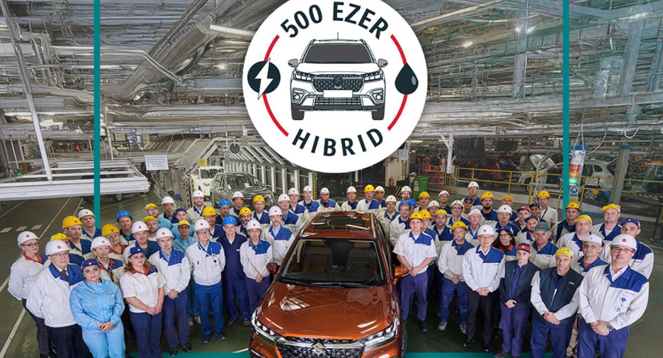 Elkészült az 500 ezredik esztergomi gyártású hibrid Suzuki