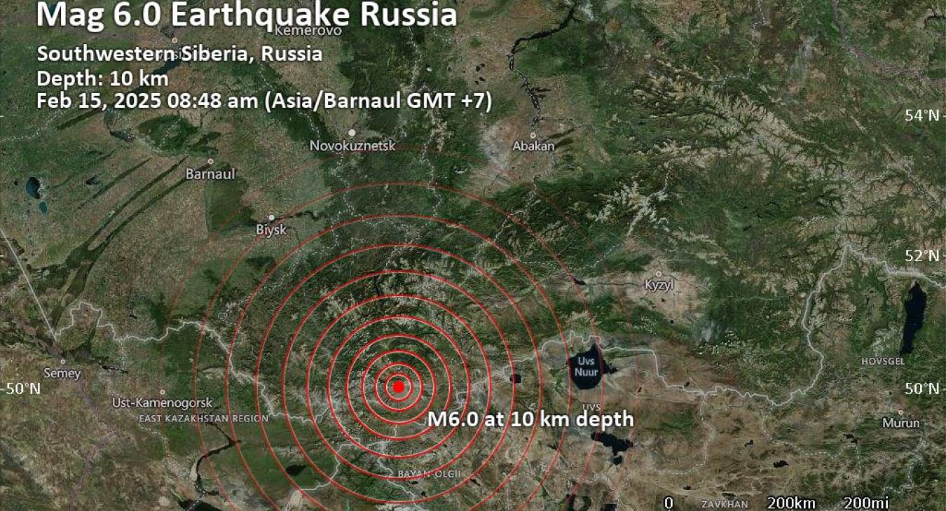 Erős földrengés rázta meg Szibériát, készültséget rendeltek el