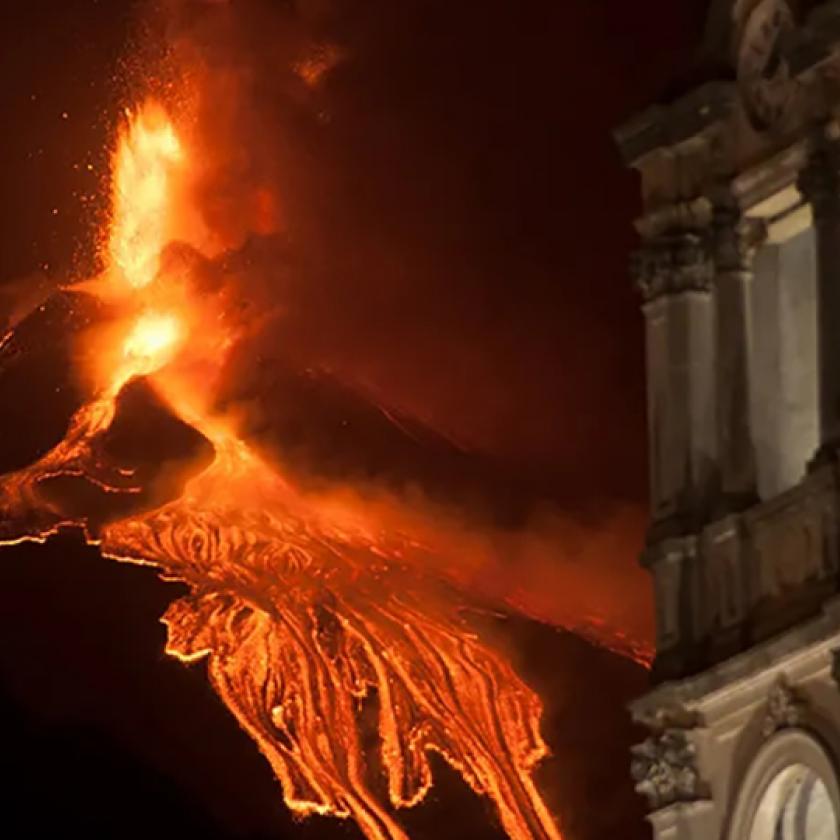 Ismét működésbe lépett az Etna, látványos kitörést produkált
