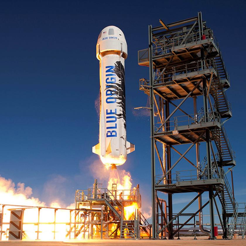 Űrturistákkal a fedélzetén Texasból ismét elindult a Blue Origin űrkapszula