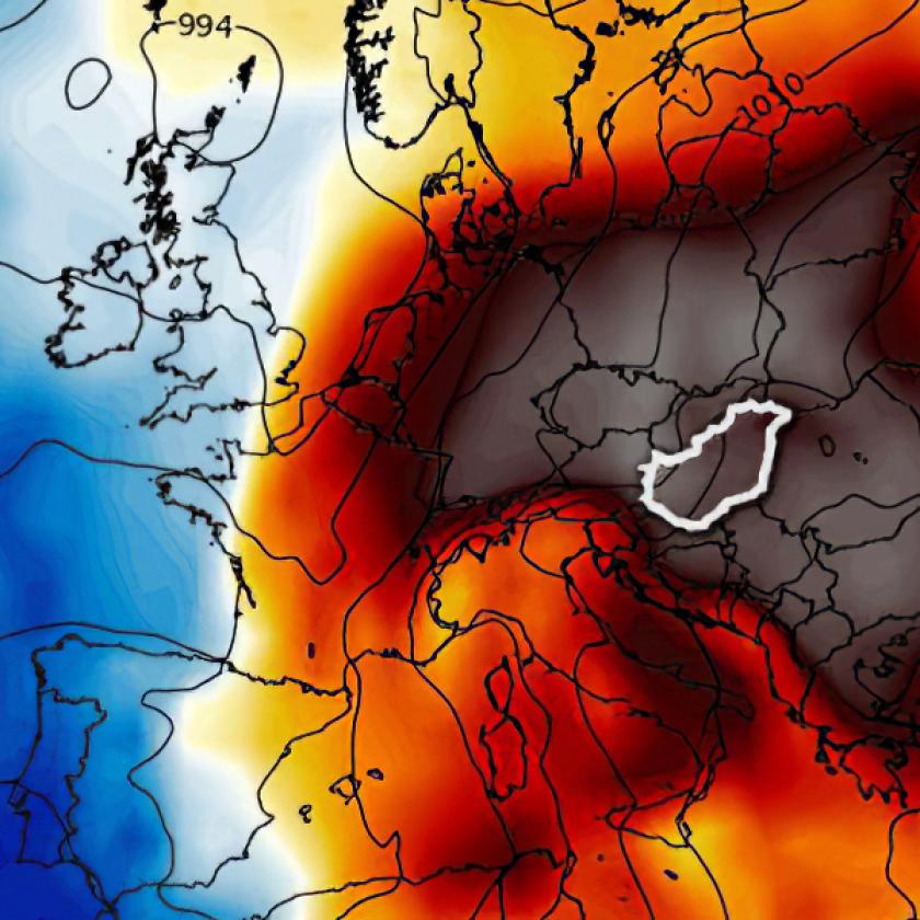 Az idei júliusi hőhullám csúcsa 12 fokkal haladja meg az elmúlt évtizedek átlagát