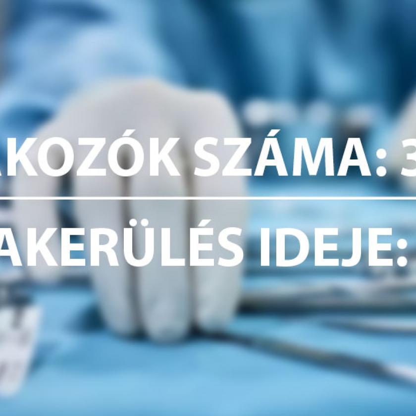 Itt vannak a friss kórházi várólisták – vezet a térdprotézis