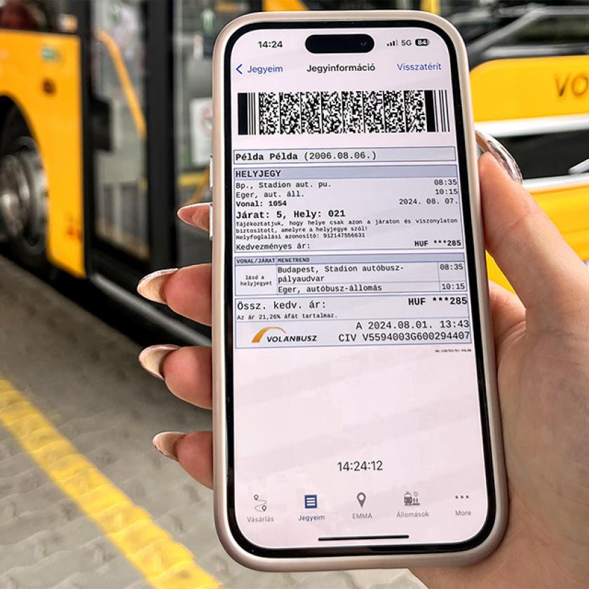 Már naponta 4000 utas a MÁV appot használja buszjegyvásárlásra