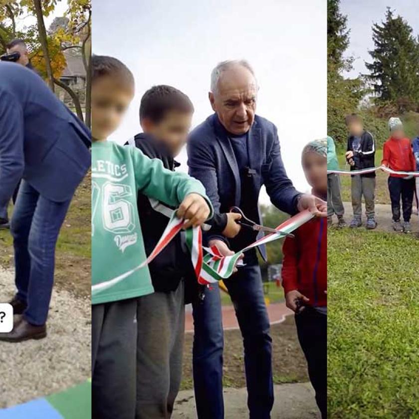 Játszótéravató egy tálca sörrel