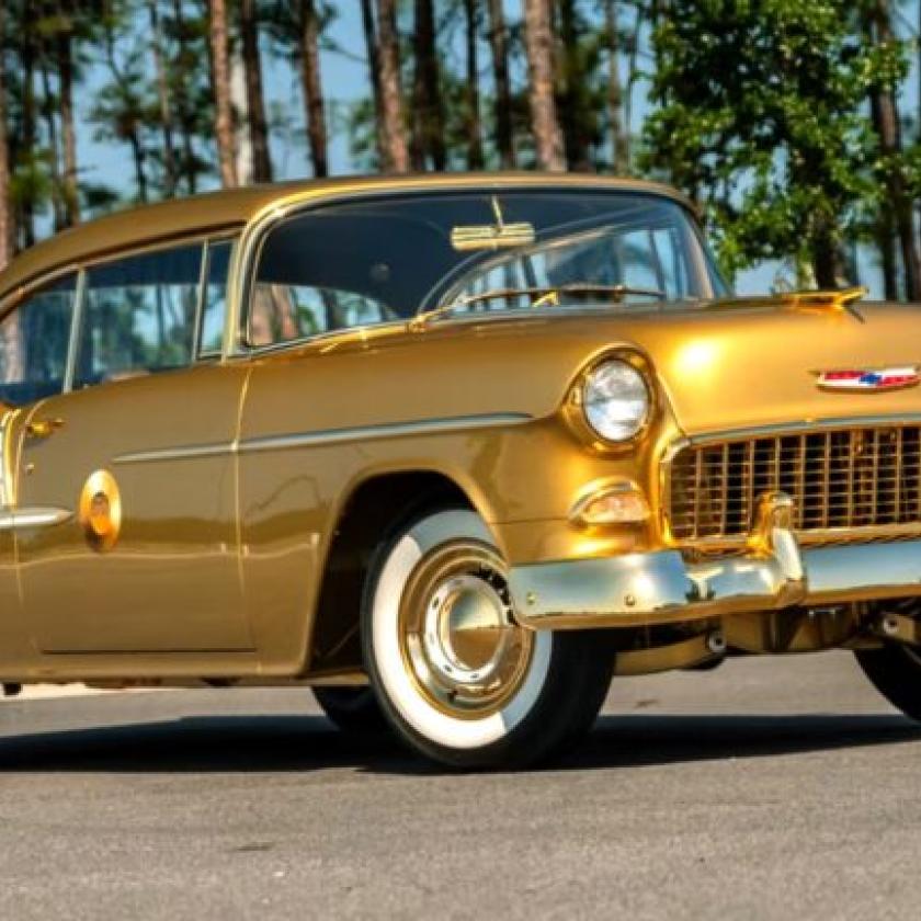 A GM hivatalos, három arany Chevy Bel Air-jének az izgalmas rejtélye