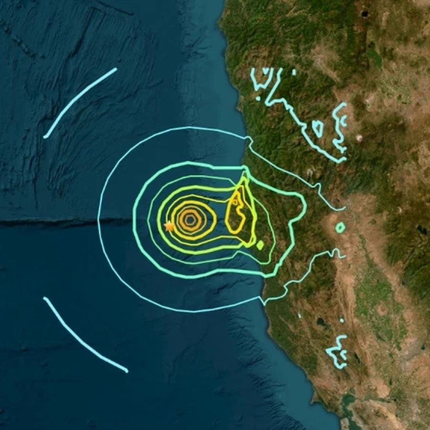 Erős földrengés rázta meg Kalifornia északi részét